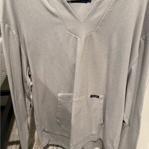 Southern Marsh Gray V-Neck Sweater